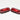 2 LED 10-30v Side Lamp Convex Rectangle Pair Red
