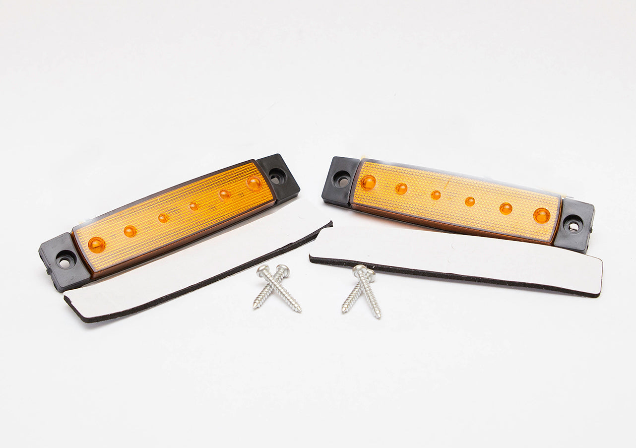 Side Led Light Yellow 6LED Side Lamp Pair Yellow – PHC 4x4 CAR ACCESSORIES